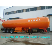 Biggest capcity 59.52 m3 lpg tanker trailer, tri-axle lpg propane transport semi trailer on sale in Nigeria